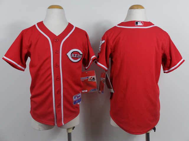 MLB Cincinnati Reds youth Blank red jerseys->youth mlb jersey->Youth Jersey